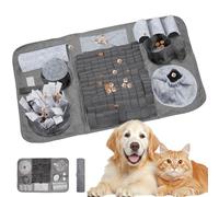 VKFOFEG Alfombra olfativa para perros, 66 x 42 cm 【10 escondites】 Lavable y plegable, alfombrilla olfativa para perros, juegos interactivos para perros, antideslizante, activación mental perro