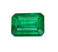 VKG GEMS Emerald Stone Original 9.25 Ratti Natural Certified Loose Precious Panna Gemstone (GS124, piedra preciosa esmeralda natural, esmeralda), Piedra preciosa esmeralda natural, Esmeralda