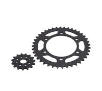 VKHBdwL Engranaje 14T 15T 16T 40T 43T 45T Piñón Delantero y Trasero de Motocicleta Cadena 520 for MT-03 MTN320-A B082 MT-25 YZF-R25 YZF-R3(520-15T 40T)