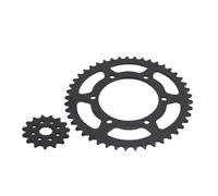 VKHBdwL Engranaje 14T 15T 16T 40T 43T 45T Piñón Delantero y Trasero de Motocicleta Cadena 520 for MT-03 MTN320-A B082 MT-25 YZF-R25 YZF-R3(520-15T 45T)