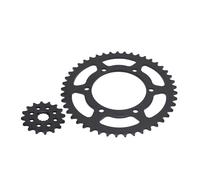 VKHBdwL Engranaje 14T 15T 16T 40T 43T 45T Piñón Delantero y Trasero de Motocicleta Cadena 520 for MT-03 MTN320-A B082 MT-25 YZF-R25 YZF-R3(520-16T 45T)