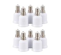 Vklopdsh 10 unidades E14, E27 adaptador de rosca LED para bombilla de bombilla, color