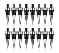 Vklopdsh Juego de 16 piezas de corcho de metal para vino, reutilizable, juego de inserciones de corcho de vino, accesorios para boda, fiesta de vino, bar, torneado de bricolaje
