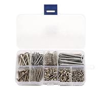 Vklopdsh Juego de 204 tornillos de guitarra, 9 tipos surtidos con resortes para guitarra eléctrica, puente, pastilla, golpeador, interruptor de afinador, placa de cuello