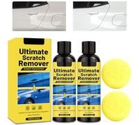 Vkwcck Quita Arañazos Coche 2x100g, Reparador Arañazos Coche con 2 Esponjas | Pulimento Coche Arañazos, Scratch Remover Car para Carrocería, Car Paint Scratch Repair Remover para Micro Arañazos