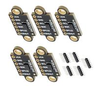 VL53L0X VL53L1X Sensor de distancia láser, VL53L1X V2 Módulo de sensor de medición de distancia de tiempo de vuelo I2C IIC compatible con Arduino, para drones, robots (paquete de 5)