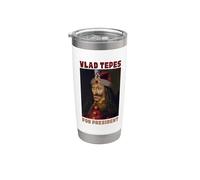 Vlad Tepes presidente Drácula Rumanía vampiro Transilvania Vaso térmico de acero inoxidable de doble pared
