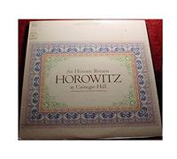 VLADIMIR HOROWITZ - AN HISTORIC RETURN AT CARNEGIE HALL LP (VINYL ALBUM) US COLUMBIA