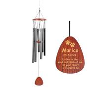 Vlagots Campana de Viento Conmemorativa Personalizada para Mascotas, Regalos Conmemorativos para Perros, Regalos de Duelo de Mascotas, Regalo de Simpatía por Pérdida de Perros