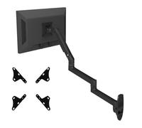 VLALAMNO DL-7013 Soporte de pared for monitor LCD de aluminio y acero con resorte mecánico de 17-38 pulgadas, brazo largo, 2-10 kg, 3-11 kg, 100 x 100, 200 x 200(With adaptor 1)