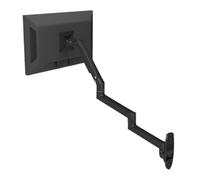 VLALAMNO DL-7013 Soporte de pared for monitor LCD de aluminio y acero con resorte mecánico de 17-38 pulgadas, brazo largo, 2-10 kg, 3-11 kg, 100 x 100, 200 x 200(7013II BLACK)
