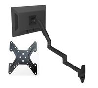 VLALAMNO DL-7013 Soporte de pared for monitor LCD de aluminio y acero con resorte mecánico de 17-38 pulgadas, brazo largo, 2-10 kg, 3-11 kg, 100 x 100, 200 x 200(With adaptor 2)