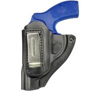 VlaMiTex IWB Funda para Revólver HW 37 Weihrauch HW 38 de Piel Negro (para Zurdos - IWB 11Li)