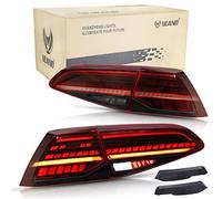 VLAND LED Pilotos Traseros para Golf 7 7.5 MK7 MK7.5 GTD GTI TSI R 2012 2013 2014 2015 2017 2018 2019 Luces traseras, con indicador secuencial,con tecnología Full LED,with EU E marcado (Rojo)