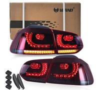VLAND LHD - Luz trasera LED para Golf 6 MK6 GTI GTD R TSI 2008-2013 con secuencial(Conductor a la izquierda)