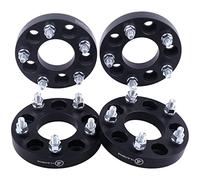 VLAOSCHI Adaptadores de rueda forjados negros de 5 x 5,5 a 5 x 5 x 5 pulgadas con pernos de 1,2 pulgadas compatibles con Dodge F-ord 5 Lug 5x139,7 a 5x127 para 1994-2001 R-AM 1500 | 1975-1996 F150 | 1 1986 CJ5 CJ6 CJ7 - Paquete de 4