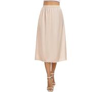 Vlazom Enaguas Cortas de Raso para Mujer Enaguas Largas de Encaje Enaguas para Bajo de Vestido S-XXL