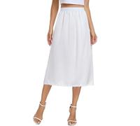 Vlazom Enaguas Cortas de Raso para Mujer Enaguas Largas de Encaje Enaguas para Bajo de Vestido S-XXL