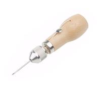 Vleant Speedy Stitcher - Punzón de costura de cuero con 2 agujas para manualidades, bolsos, zapatos, cinturones, mango ergonómico de madera