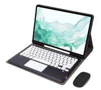 VLEAQC Funda con Teclado para Galaxy Tab S10FE+ 13,1″ 2025, Teclado Bluetooth Desmontable con Touchpad, Ratón Inalámbrico, Funda Protectora Slim, Compatible con SM-X620/X626B,Negro