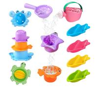 Vlecexs 10 Juguetes Nadar Duchas Lluvia Juguetes Bañera Más de 9 Meses Piscina Playa Funciones Acuáticas Aprender Bebés Juguetes Pequeños Bañarse Niños Niñas