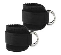 Vlecexs 2 Piezas Tobilleras Poleas Gym, Tobillera para Polea Acolchado, Accesorios Gym para Mujeres y Hombres para Entrenar Piernas y Glúteo Máquina de Cable Fitness y Gimnasio