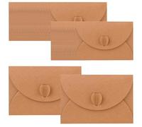 Vlecexs 50 Sobres Amor Kraft Con Cierre En Forma Corazón Sobres Papel Kraft Vintage Románticos Retro Para Cartas Amor Tarjetas Regalo Mini Sobres Diy Invitaciones Bodas Tarjetas Creativa