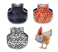 Vlecexs 6 Piezas Sillín de Pollo Delantal Gallina Sillín Pollo Delantal Protección de Aves de Corral Pollo Patos Ganso Pollo Gallinas Delantal Gallinas Correas Elásticas Alas Ajustable Sillín