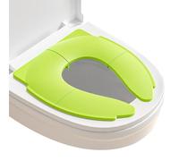 Vlecexs Adaptador WC Niños, WC Portatil Niños, Reductor WC de Viajes Plegable, Reductor de Inodoro, Entrenamiento de Baño Paraniño y Niña (Verde)