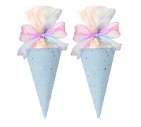 Vlecexs Bolsa Regalo Comienzo del Colegio Niños Niñas Pastel Bolsas Azúcar Sorpresa Hermanos Hermanas Celebración Regreso Escuela Paquetes Regalos Ceremonia Escuela Infantil 2 Piezas Azules