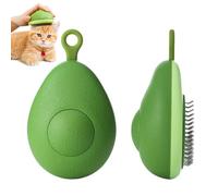 Vlecexs Cepillo para Pelo de Gato, Cepillo Autolimpiable para Pelo de Mascotas con Forma de Aguacate, Peine Masajeador para Limpiar el Pelo de Mascotas, Gatos y Perros