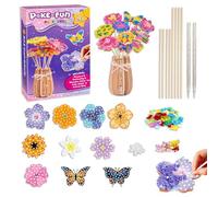 Vlecexs Conjunto Artesanía Flores Niñas Niños Manualidades Bricolaje Juguetesdecorados Mariposas Juego Jarrones Decorativos Creativos 3 4 5 6 7 8 9 10 Años Escuela Día Del Maestro Día Del Madre