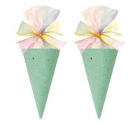 Vlecexs Escolar Bolsas Niños Niñas Pastel Bolsas Azúcar Sorpresa 2 Piezas Verde Hermanos Hermanas Celebración Regreso Escuela Paquetes Regalos Ceremonia Lazo Escuela Infantil Bolsa de Dulces