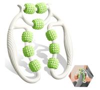 Vlecexs Rodillo Muscular para Piernas, Rodillo de Espuma para Masaje Muscular de Tejido profundo, Rodillos de Masaje Muscular de 360° para Pierna Cuello Masajes Musculars Fitness, Blanco+Verde