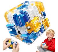 VLEDARLING Juego de Cubos Laberinto, Cubo Bola Rodadura Laberinto 3D Grande, Cubo mágico Interactivo, Rompecabezas de Cubo de Laberinto 3D Grande para Niños y Adultos, Laberinto 3D con Bolas rodantes