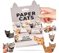 VLEDARLING Kit de Origami, 50 Hojas Diy Paper Cats Craft Kit, Gatos de papel DIY, Kit Creativo de Manualidades de Animales de Origami, Manualidades de Gato de Papel DIY para Adultos y Niños(Gatos)