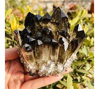 VLEOCR Cristal Raw 1pc Natural Crystal Flower Smoky Quartz Ruster Curing (Size : 200-300g)