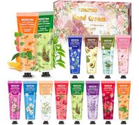 Vleuexe 12 Set de Crema de Manos de Regalo Navidad,Crema Manos Reparadora para Manos Secas y Agrietadas,Hidratante,arual crema manos,Set de Regalo Crema Hidratante para Madre,Navidad,Regalos(360 ml)