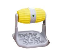 VlHpnpe Alimentador de rompecabezas ajustable para mascotas, juguete interactivo, base antideslizante, estimulación cognitiva, dispositivo de actividad de enriquecimiento para perros, bola rodante