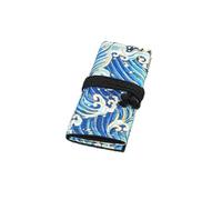 VlHpnpe Bolsa de lona con 12/24/36/48/72 agujeros para estuche, bolsa de maquillaje, bolsa de almacenamiento para suministros escolares, soporte de inmersión para escritorio, color degradado, estrella