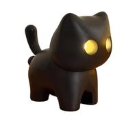 VlHpnpe Llavero de gatos negros con LED automático que brilla para encontrar la noche y divertido sonido de maullido para aliviar el estrés, paquete de regalo incluido con llavero brillante, a, G