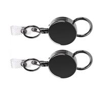 VlHpnpe Llavero retráctil equipado con clip de cinturón para teléfono para asegurar artículos multifunción en varios escenarios, múltiples clips