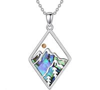 VLIEGEN Collar de semillas de mostaza, joyería de acero inoxidable para mujeres y hombres, S, Acero inoxidable, No es una piedra preciosa