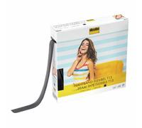 Vlieseline Cinta De Costura Flexible T15, 50 Metros Largo x 15 mm Grosor, Negro