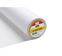 Vlieseline/Vilene H250/305 - Entretela no tejida para costura, bordado, acolchado, apliques, reparación y estabilizador, color blanco, 90 cm x 1 m