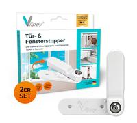 Vlippy Puerta & Detentor de Ventana 2 Unidad - Seguro Antiheladas,Pegar en Lugar
