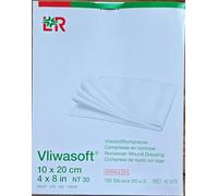 vliwa Soft Fieltro compresas 10 x 20 cm estériles 6lagig, 50 x 2 St