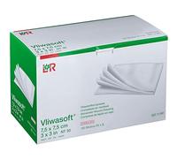 vliwa Soft Fieltro compresas 7,5 x 7,5 cm estériles 4L. 150 St compresas