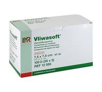 vliwa Soft Fieltro kompr.7,5 x 7,5 cm estériles 4 capas, 150 St
