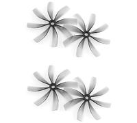 VLIZO 2 Pares de hélices de Eje de 76 mm x 8 76 mm de 8 Hojas y 5 mm para CineWhoop RC Drone FPV Racing Repuestos Accesorios de Bricolaje Accesorios para Drones